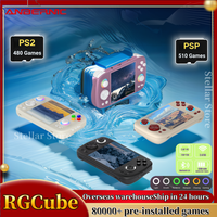 ANBERNIC RG CUBE Retro Handheld Game Console 3.95 Inch OCA Screen Video Player Built-in Hall 8G+128G Android 13 System PS2 PSP