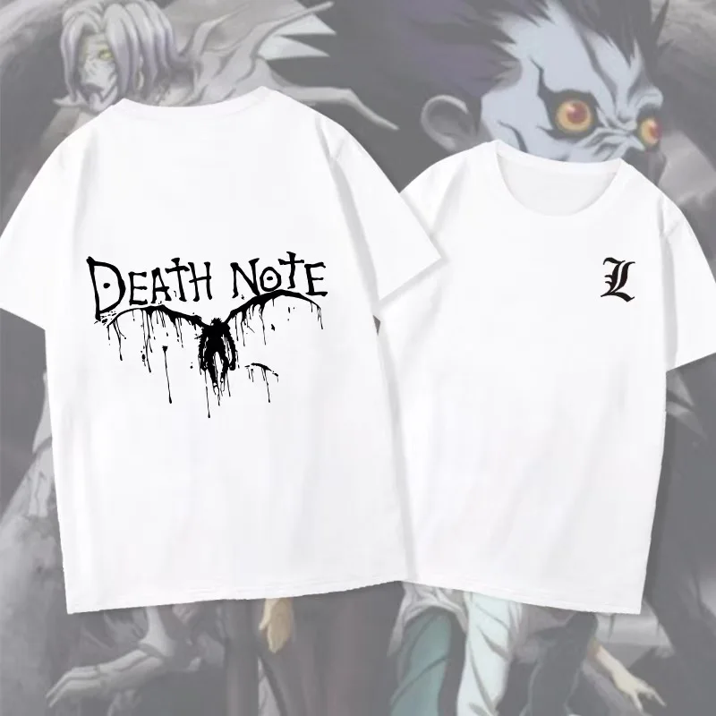 Japanese Anime T-shirt Death Note T Shirt Men Kawaii Cartoon Summer Tops Misa Amane Graphic Tees Harajuku Unisex Pop Y2k Tshirt