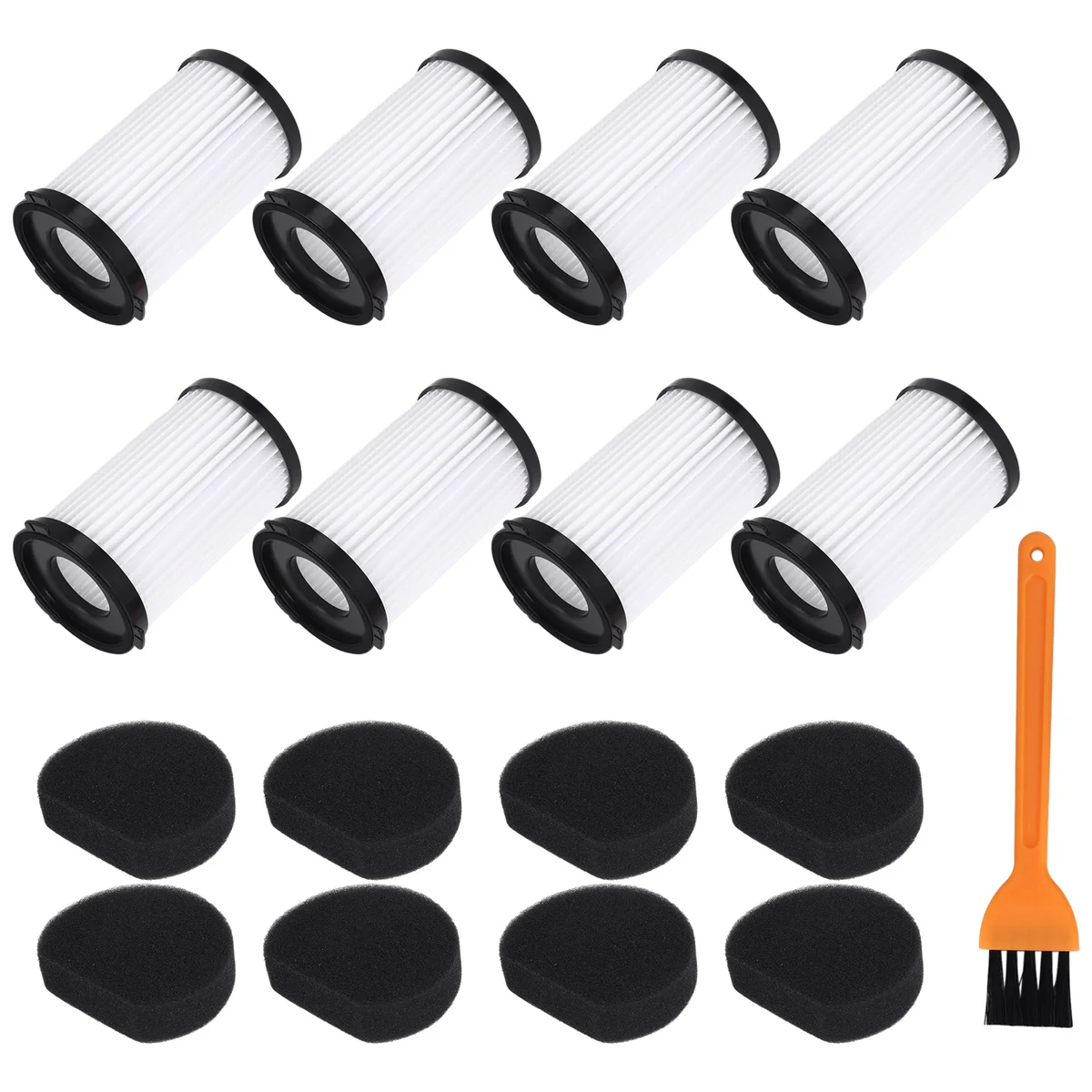 Filtros de repuesto goodok para aspiradoras MOOSOO D600 y Ariete Handyforce RBT 2761 RBT 2759 Incluye 8 filtros + 8 filtros de e