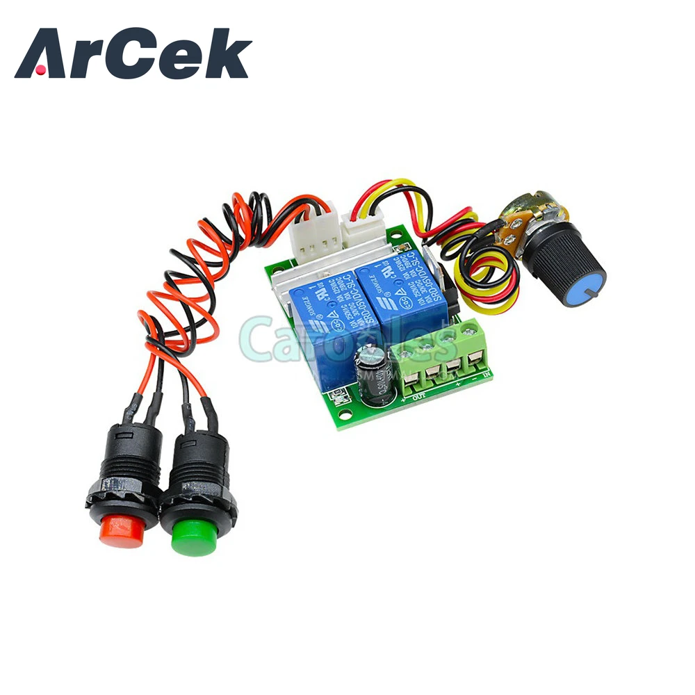 6V 12V 24V 3A DC Motor Speed Controller Module PWM Adjustable Reversible Switch Control Diy Electronic PCB Board