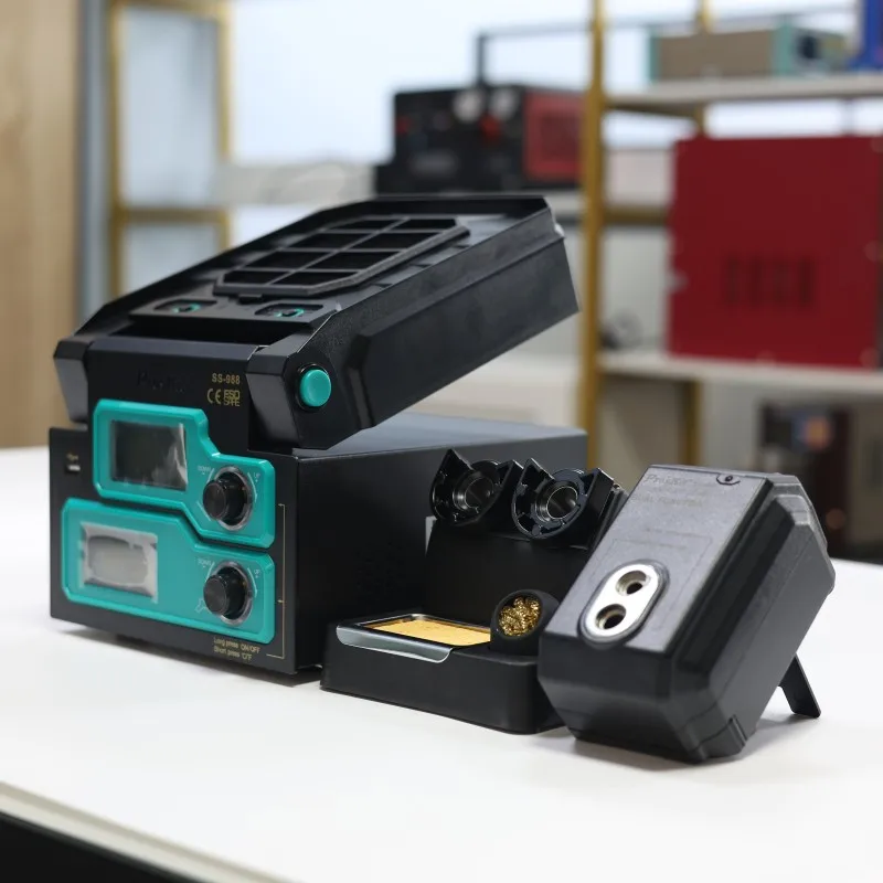 

SS-988H 6-in-1 MultiFunction Repair Station Welding Smoking Automatic Nozzle Cleaning Intelligent and Stable Temperature Control