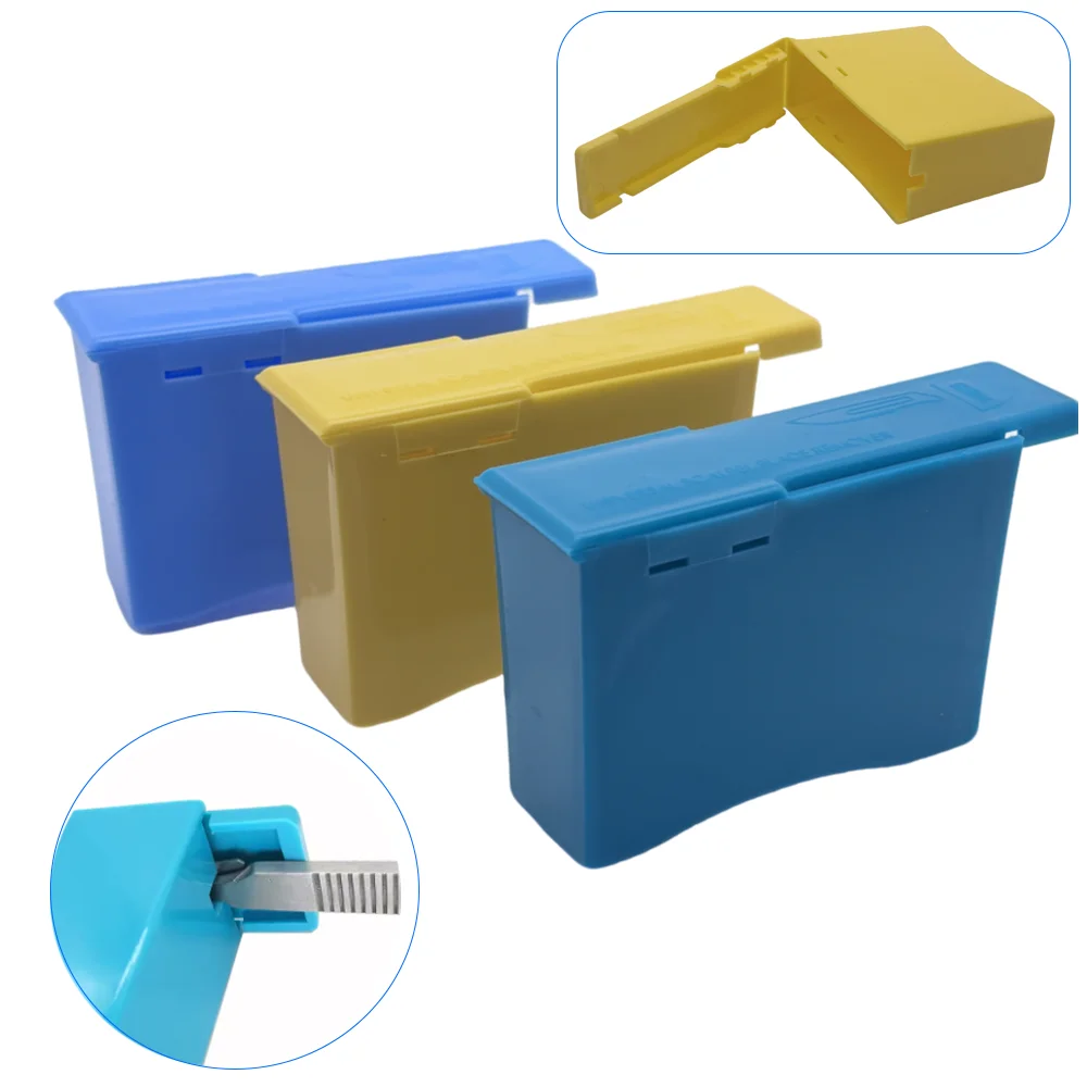 Portable Sharps Disposal Box for Surgical Blades Dental Tools Medical Biohazard Waste Collection