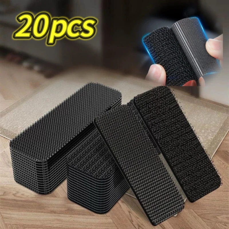 Carpet Fastener Tape Self Adhesive Car Floor Mat Fixing Stickers Sofa Cushion Sofa Mat Bed Sheet Carpet Anti Sli Fixing Sticker