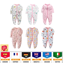 Four Seasons Newborn baby winter warm jumpsuit pajamas footed jumpsuit boy baby girl baby Fashion cartoon cute 0-1 years old