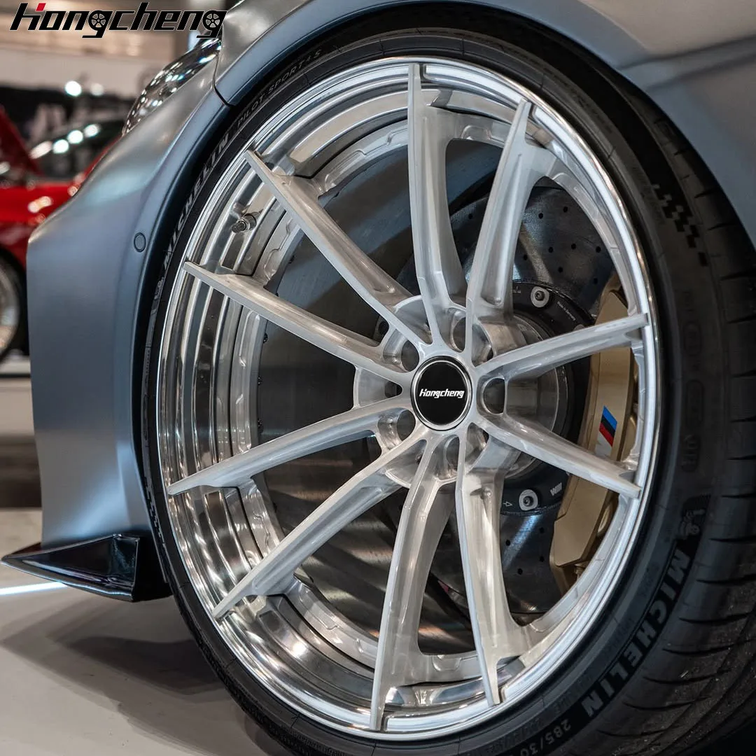 New model of 26 Customized 2 Piece Forged Wheels Rims 21 Inch Deep Concave Wheel for  Model 3  3  4  A5