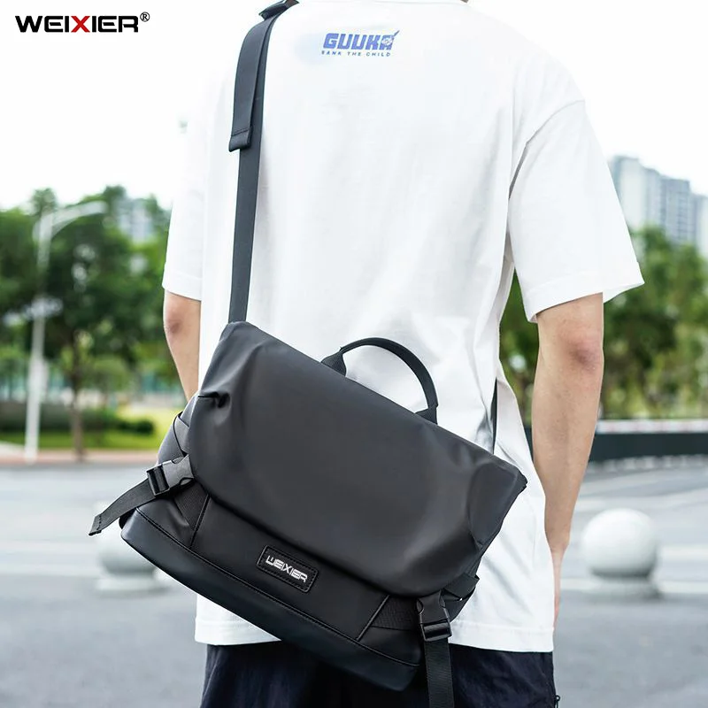 Weixier-bolsa tiracolo impermeável masculina, marca de alta qualidade, grande capacidade, bolsas de trabalho para deslocamento, bolsa de ombro de viagem, nova moda