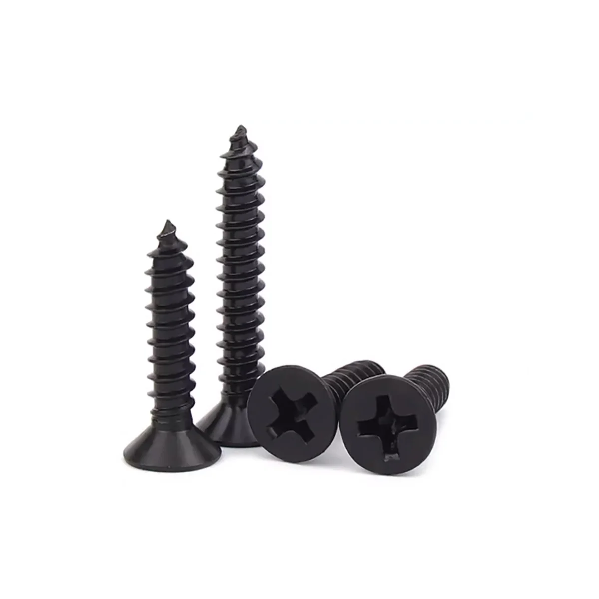 

Black 304 Stainless Steel Cross Countersunk Head Self Tapping Screw/Flat Head Screw M2M2.6M3M4M5M5.5M6.3