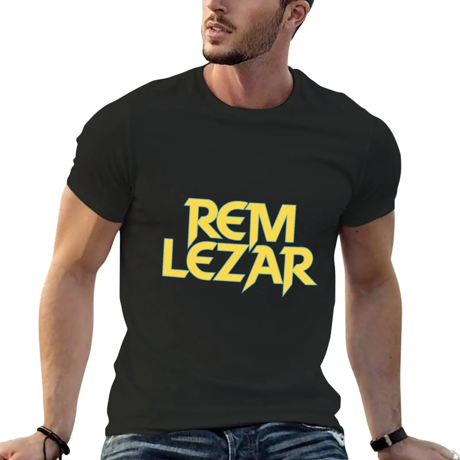 Rem Lazar Logo T-Shirt oversized shirts graphic tee vintage anime shirt mens workout shirts