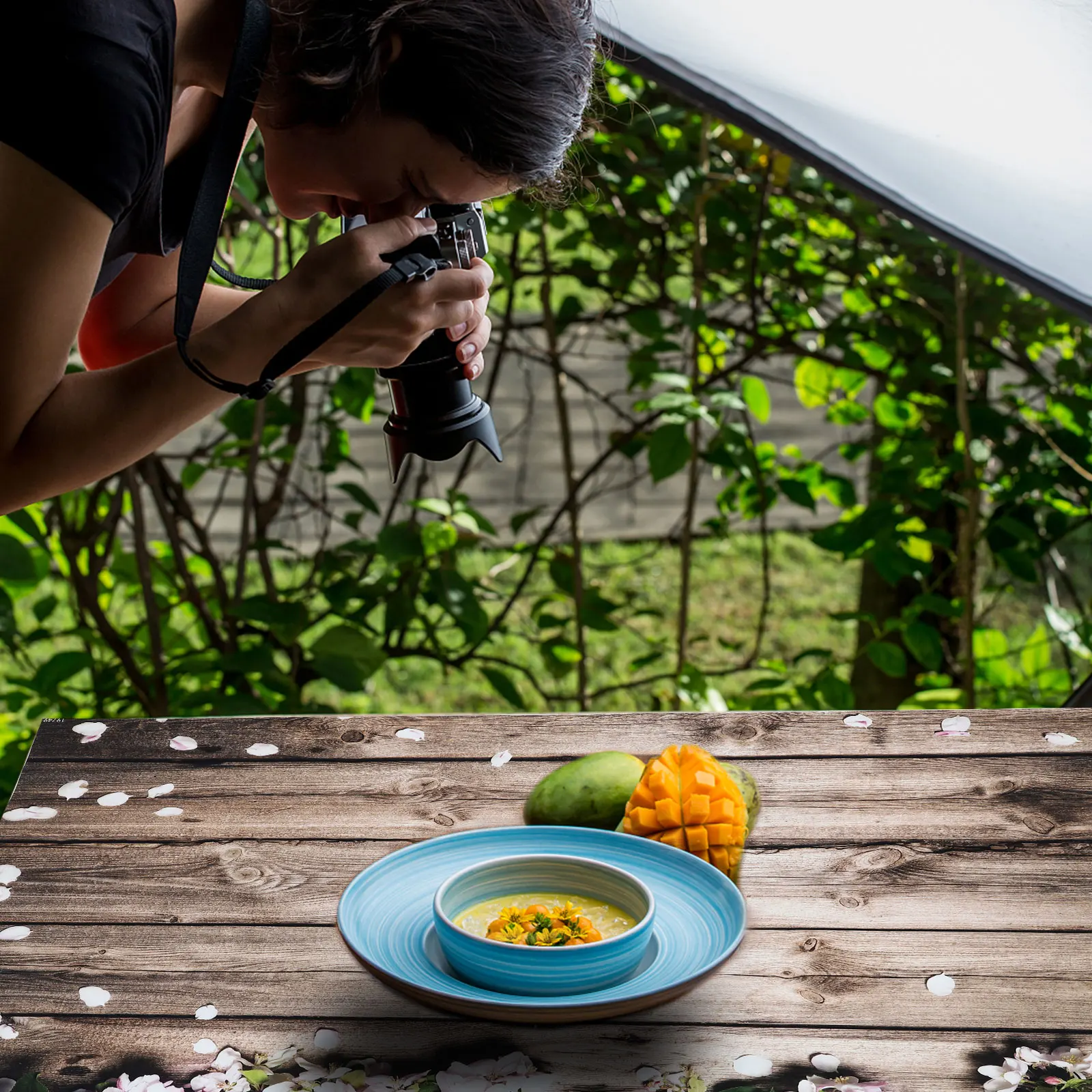 

Creative Hanging For Wood Grain Backdrop Photo Background Cloth Wood Grain Floral Bridal Party Decoration 60X40Inch