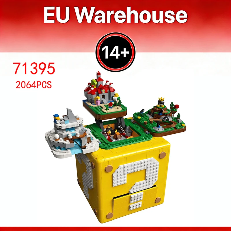 Blocs de construction de modèle de maison de jeu, 2064 pièces, briques de décoration de chambre compatibles avec le set 71395, pour adultes, cadeau d'anniversaire et de noël