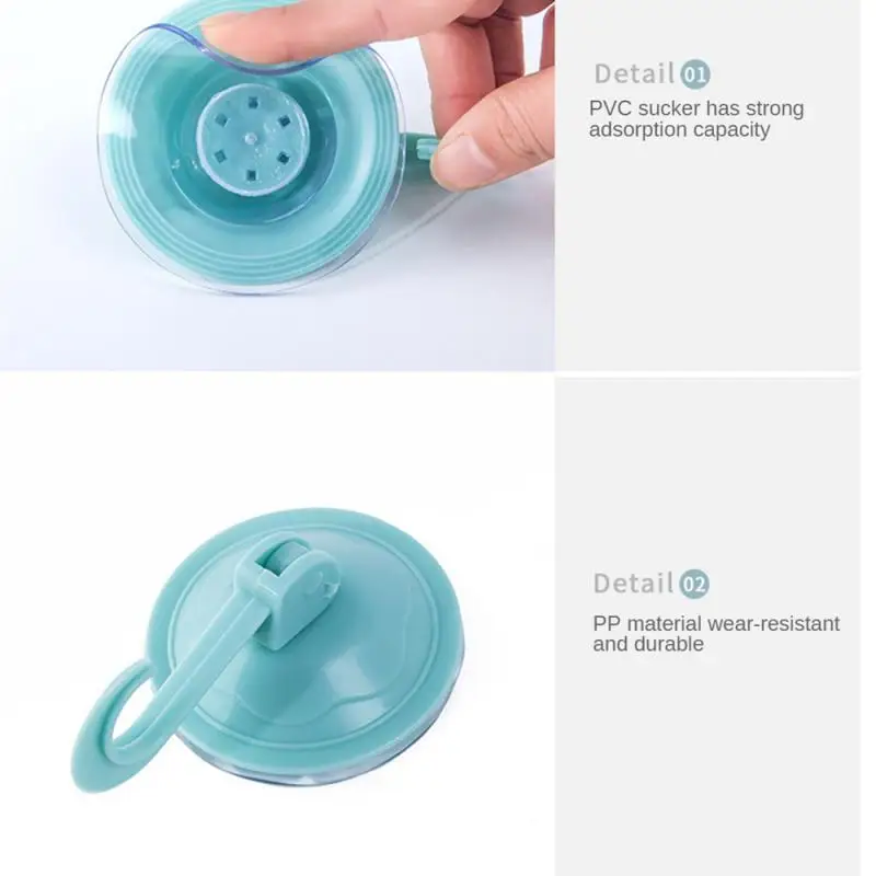 3~9PCS Hooks High Quality Bathroom And Kitchen Non Punching And Non Marking Plastic Hook Convenient Material Home Storage