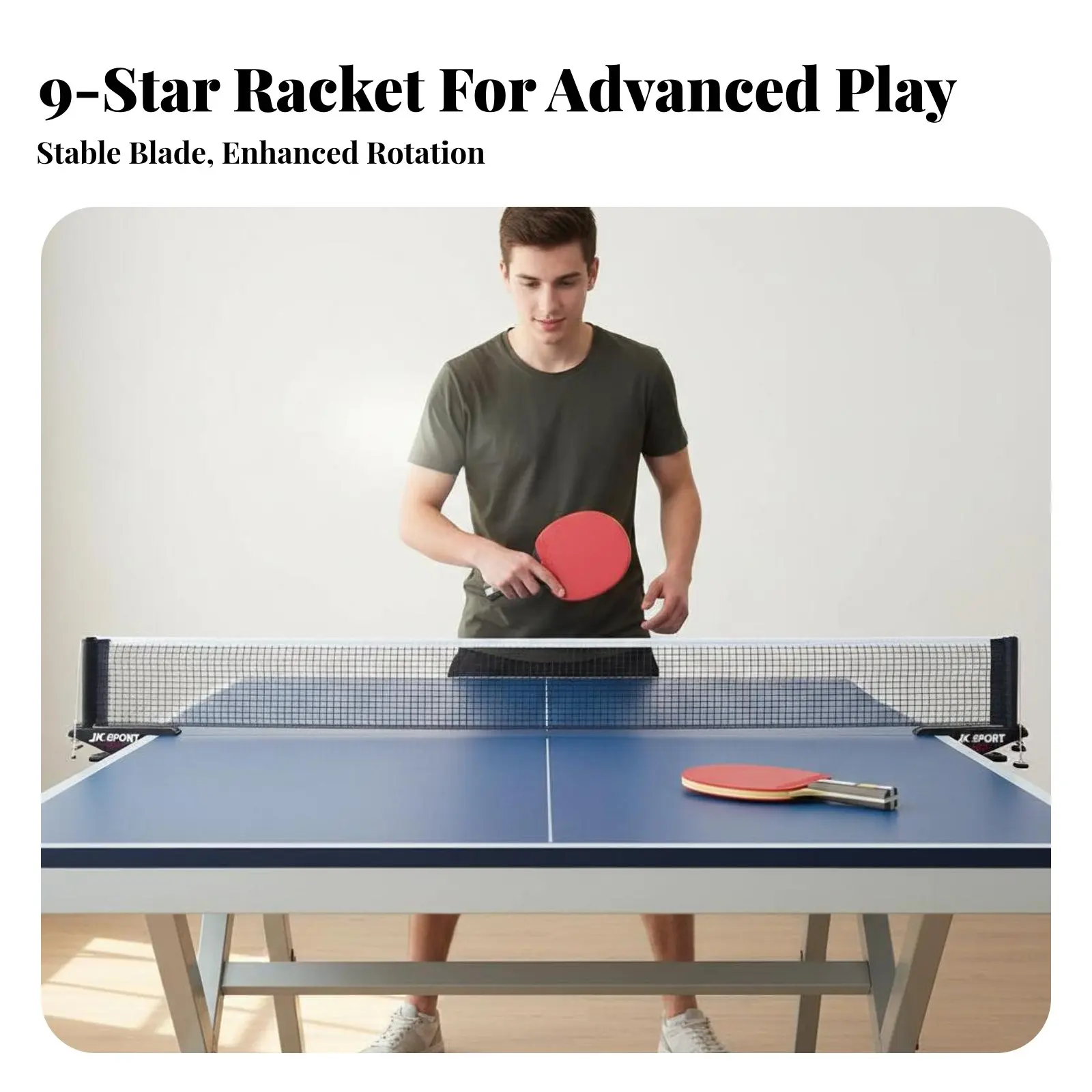 

Professional Table Pong Paddle High Elasticity Inverted Rubber Table Racket Sport Paddle Inverted Rubber Racket Balanced Control