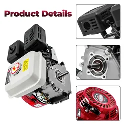 Gasoline Engine 5.5HP Air-cooled For Honda GX160 168cc 56x70 Anti clockwise