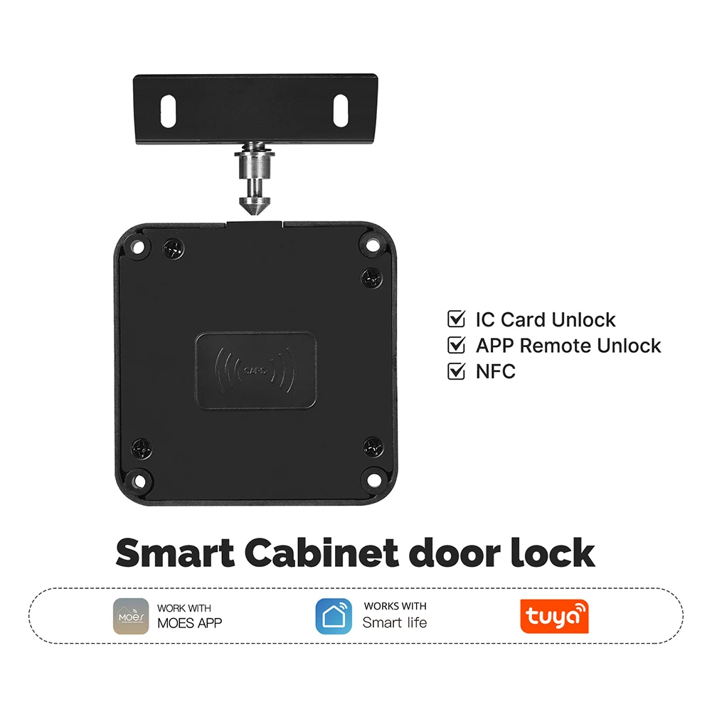 

Smart Wood Cabinet Lock Bluetooth-Compatible Keyless Smart Drawer Lock APP Remote Control for Furniture Sauna Cupboard Locker