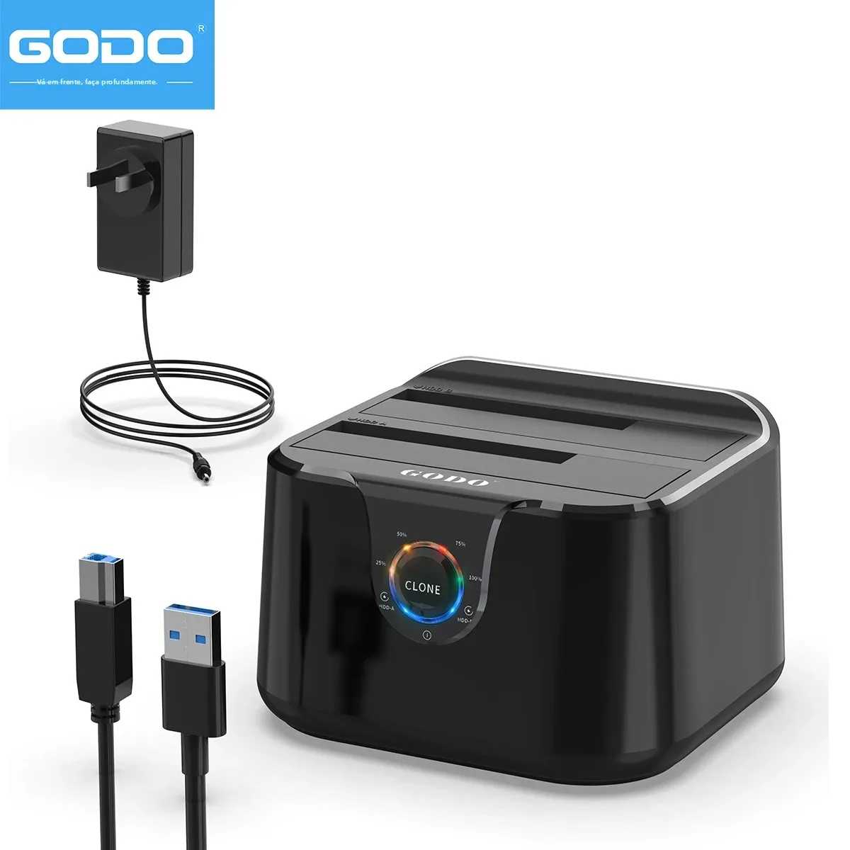 godo-25-35インチ-hdd-ssd-sataハードドライブドッキングステーション-usb-30-hddドッキングステーション-ディスクケース-hddボックス-エンクロージャ-電源アダプター