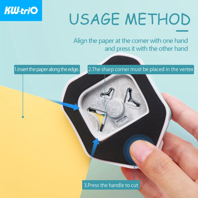 KW-triO 3-in-1 Ecke Allrounder Mini Ecke Trimmer Punch R4/R7/R10mm Runde ecke DIY Papier Karte Foto Planer Schneiden Liefert