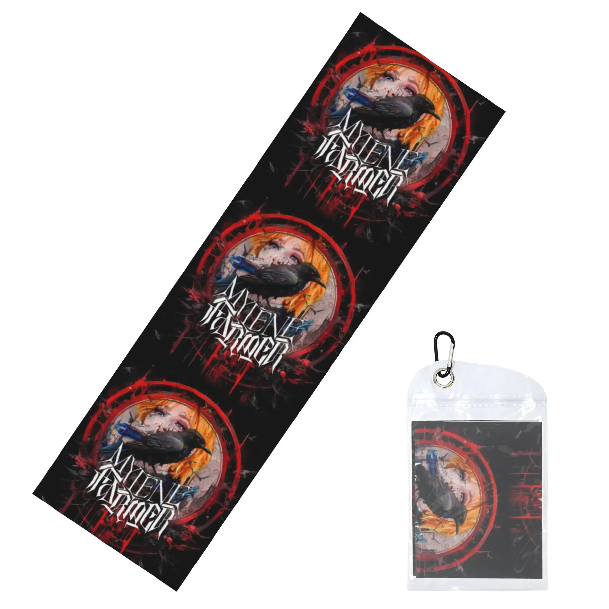 Mylene Farmer French Singer Actor Cold Exercise Towel Face Towel Quick Dry  Pool Breathable Cold Towel