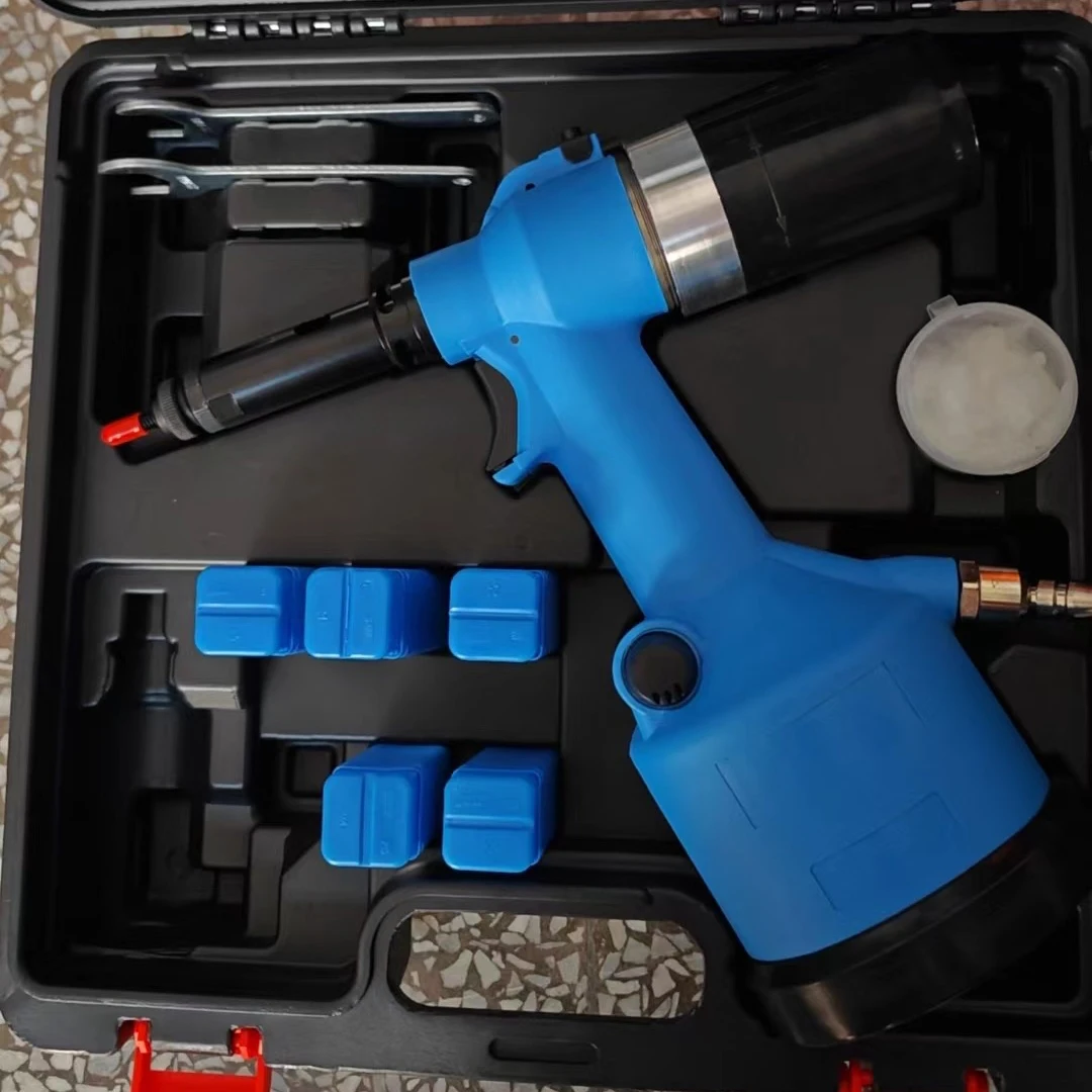 Customized Pneumatic Rivet Nut Gun M3-M12 Easy Operation Riveting Tool Efficient Pull Force Air Riveter Energy Saving view 2