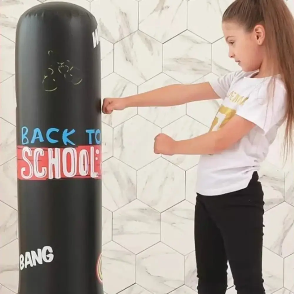 Verlichten Opblaasbare Kinderen Boksen Zandzak Verdikte PVC Kinderen Bokszak 120/160 cm lekvrije Fitness Zandzak volwassenen/Kinderen