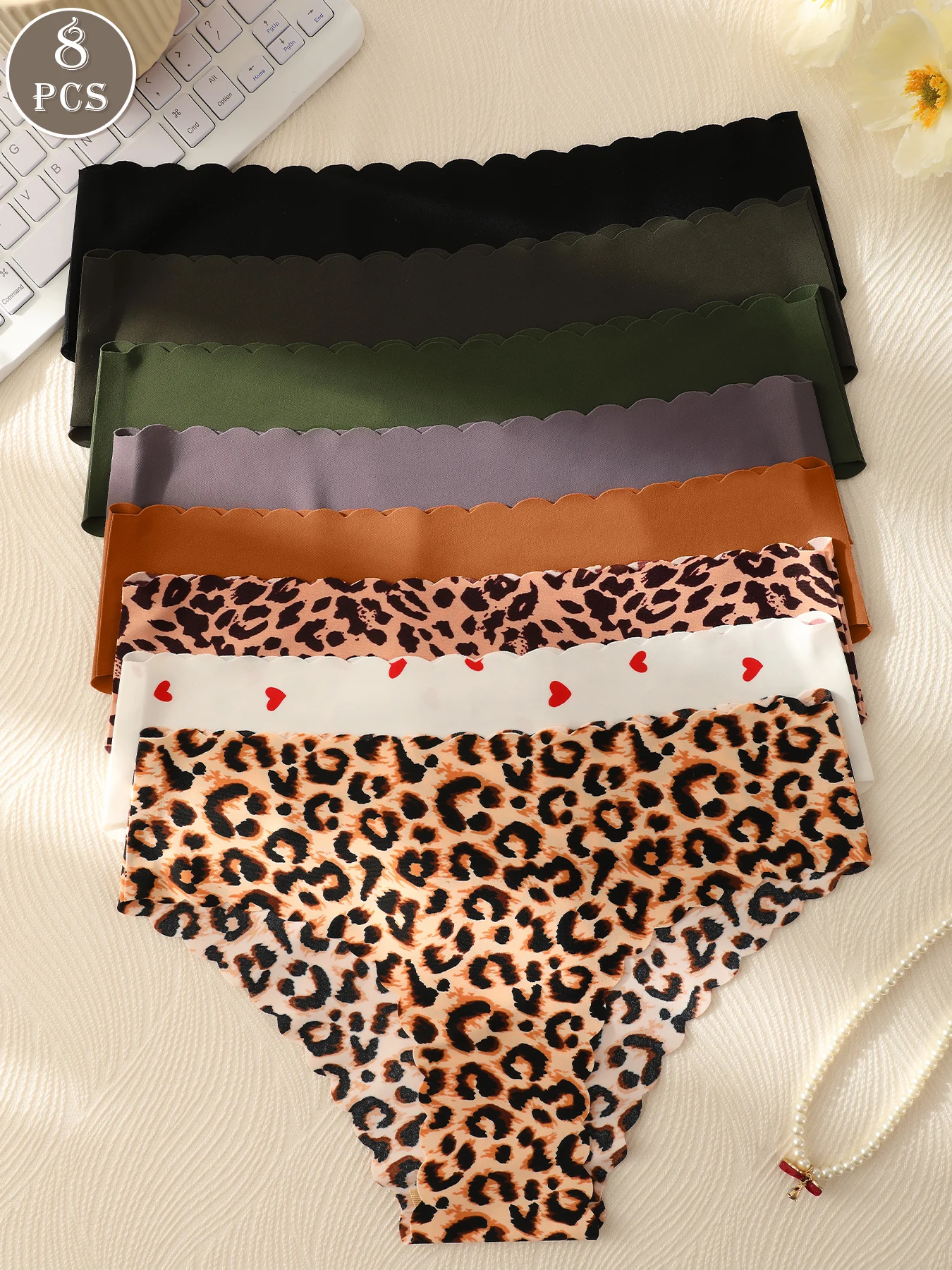 8pcs sexy seamless panties for women