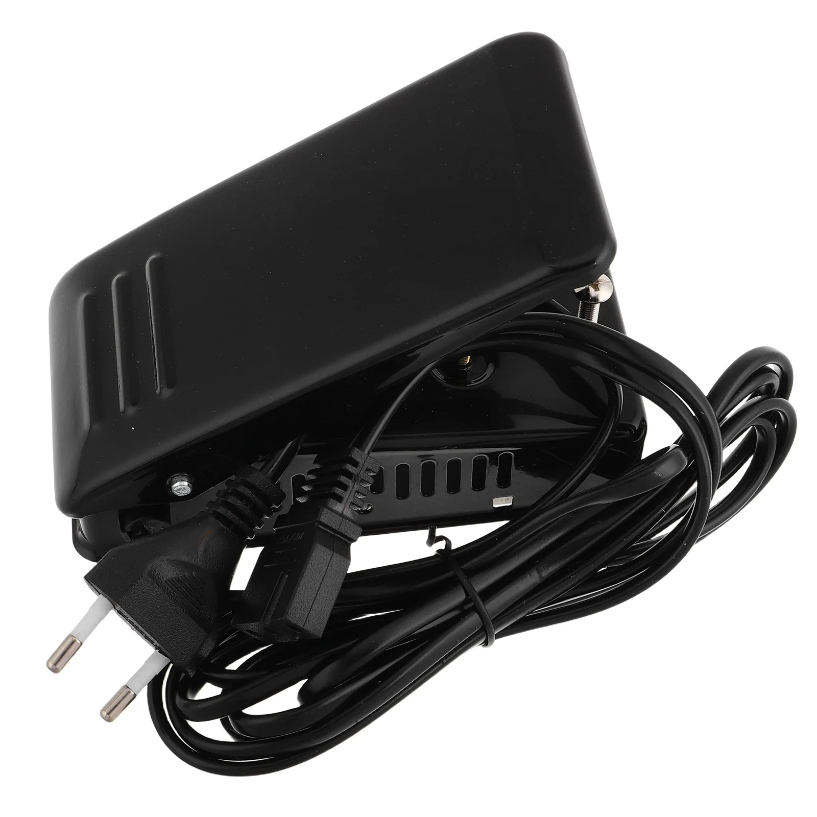 3 ثقوب دواسة القدم الحديد الأسود لآلة المنزل سهلة التركيب استبدال سلك الطاقة ماكينة خياطة لوازم دواسة التحكم في القدمين