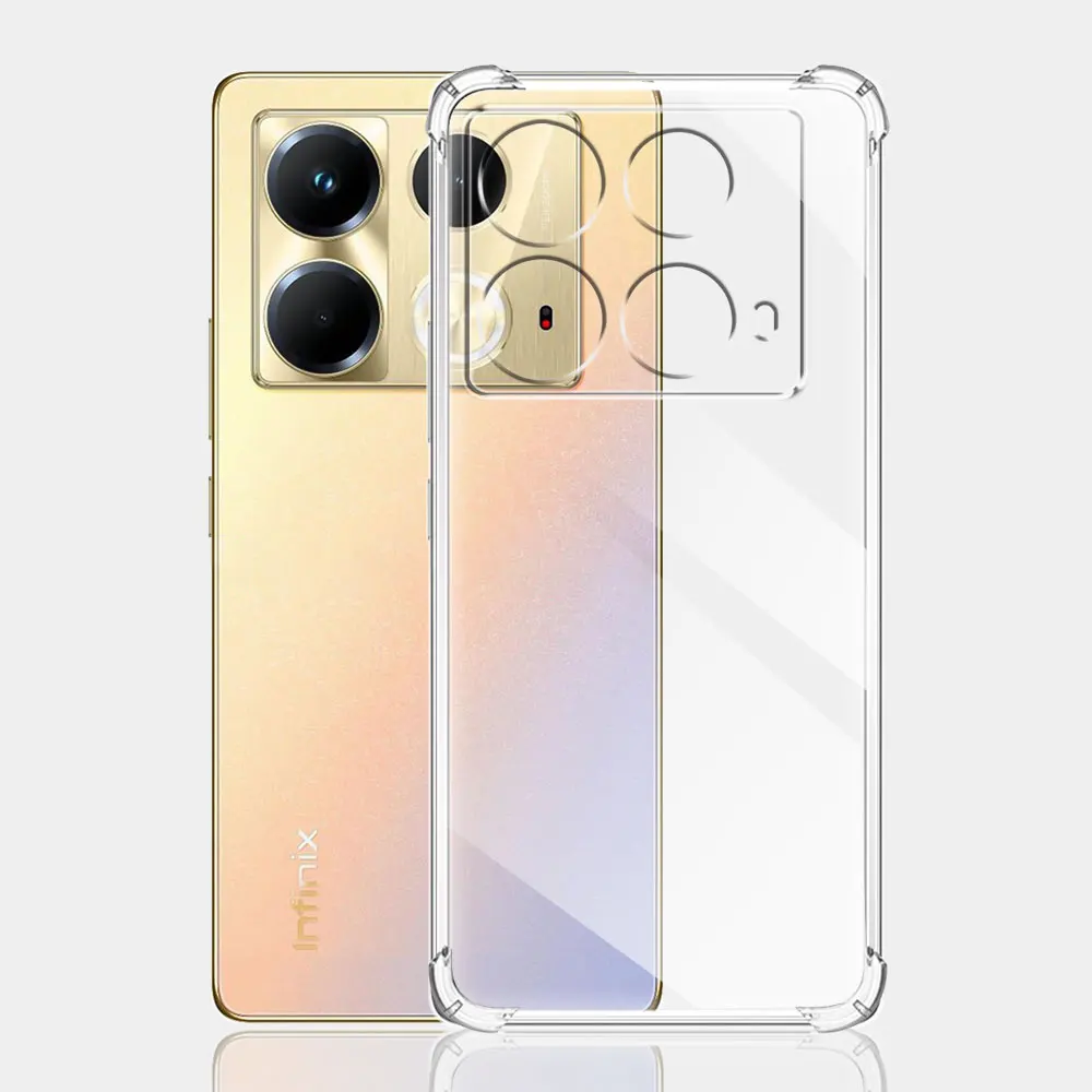 For Infinix Note 40 4G Case Clear Shockproof Silicone Soft Cover For Infinix Note 40 Pro Coque Infinix Note 40 Pro Plus Fundas