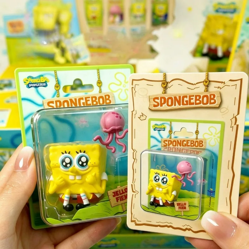 SpongeBobs SquarePants Heartbeat Album Blind Box Magnetic Fridge Magnet Patricks Star Cute Collectible Toy Surprise Gift For Fan