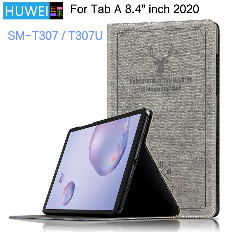 HUWEI Case For Samsung Galaxy Tab A 8.4 Inch SM-T307 SM-T307U Tablet PU Flip Stand Cover for Samsung Tab A 8.4