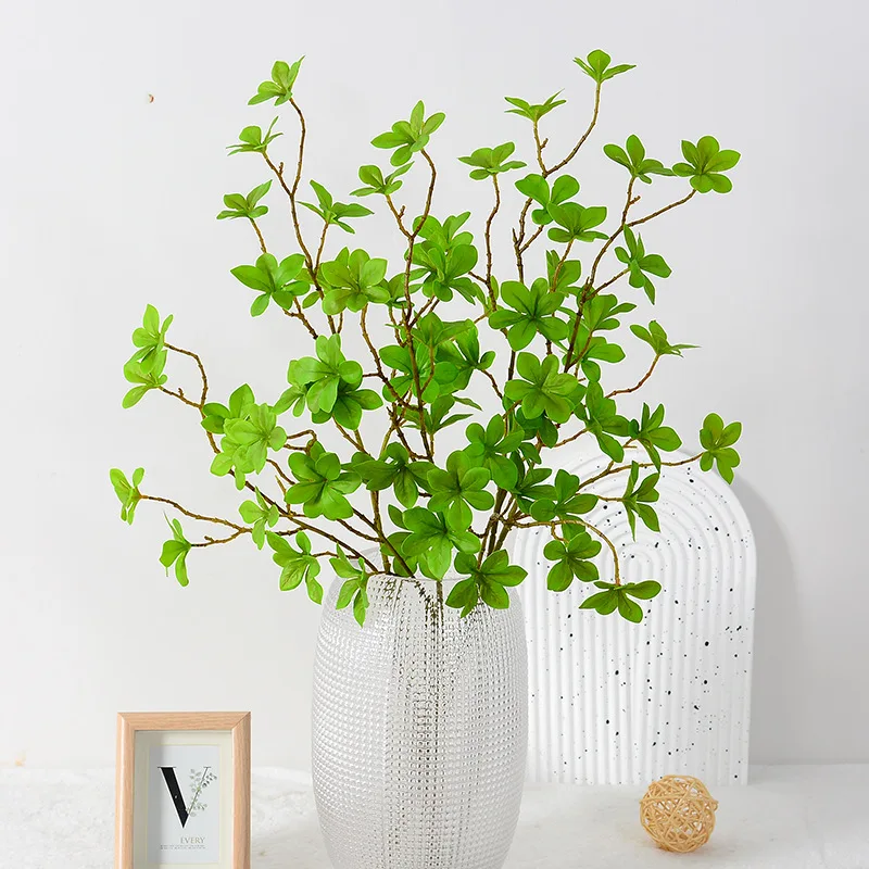 1PCS Gel-like Artificial Branch Simulation Plant Green Plant Real Touch For Office Home Party Decoration, Hotel Wedding Decorat