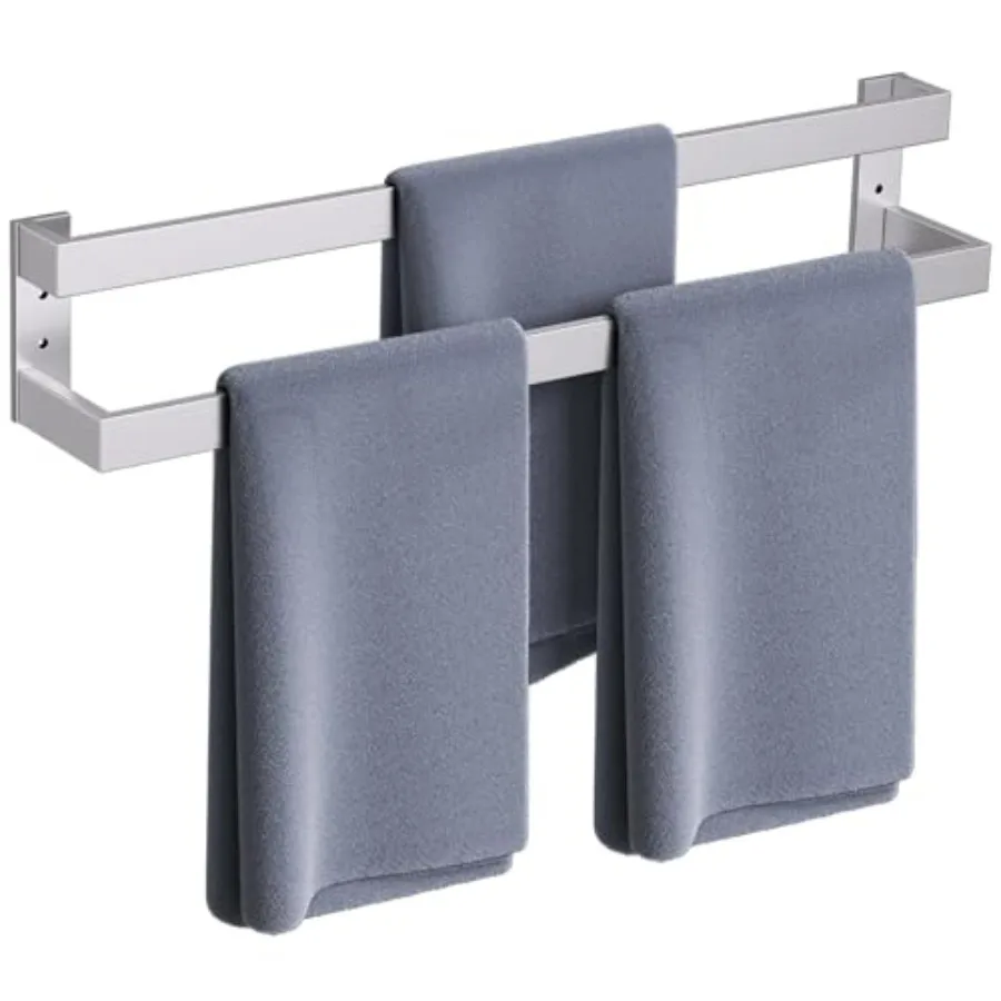 

Double Towel Bar, Towel Rack for Bathroom Stainless Steel Wall-Mounted Bathroom Hardware Accessories 32 Inch