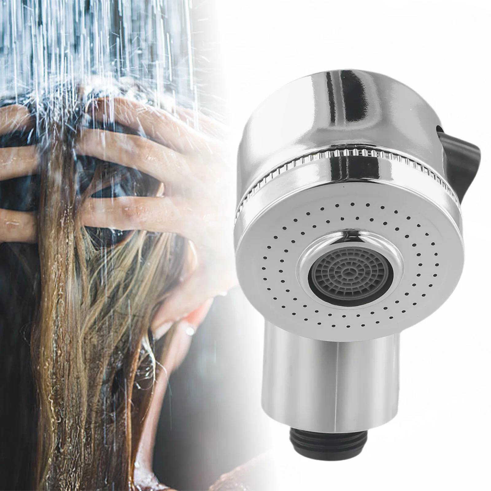 Shampoo Bed Faucet Shower Head Barber Shop Supercharged Shower Nozzle Water Saving Pressurized Spray Head G1/2 Interface