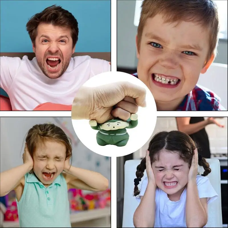 Giocattoli elasticizzati Giocattolo da spremere Giocattolo da spremere sensoriale con espressioni divertenti Giocattolo elastico per agitarsi Palline antistress per bambini Divertimento rilassante