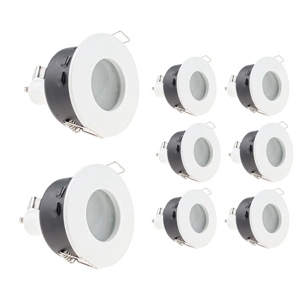 JOYINLED LED-Einbauleuchte IP65 Wasserdicht Einbaustrahler GU10/MR16 Deckenlampe Rahmen Deckenlampenhalter für Zuhause Büro Geschäft – Detail 1