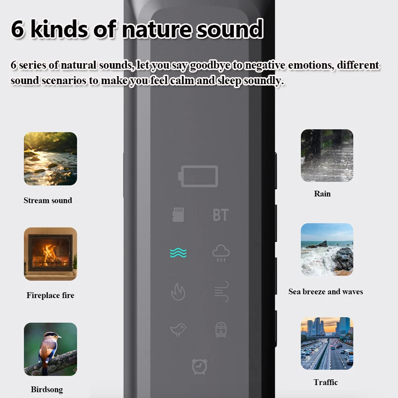 تحت وسادة العظام التوصيل سمّاعات بلوتوث الضوضاء البيضاء النوم المعونة مكبرات الصوت مع شاشة LED توقيت إيقاف TF بطاقة تشغيل الموسيقى