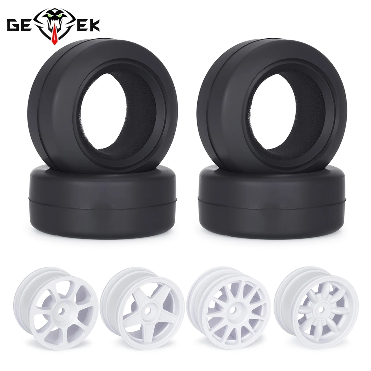 Ruedas y Llantas de Carreras RC con Hexágono de 12 mm para Tamiya 1/10 M03 M04 M05 MB01 MF01 XM01 SW01 T301 Accesorios