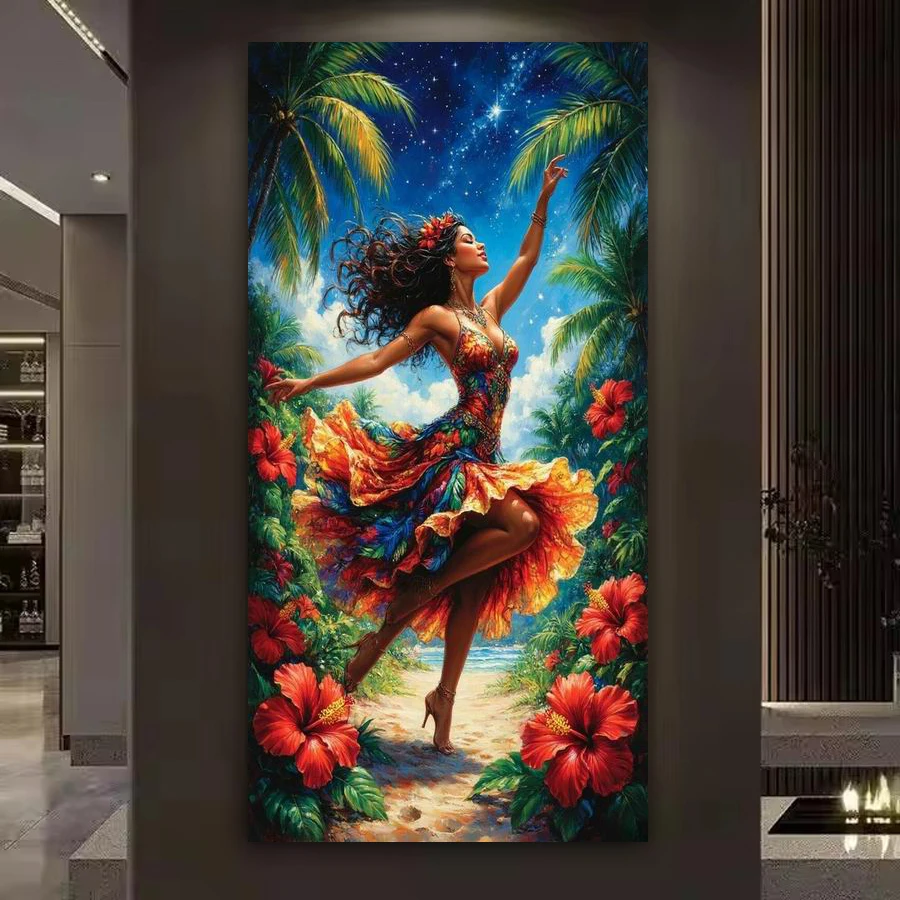 Beautiful Dance Large Size Diy Diamond Art For Adults Painting New Collection Beautiful Goddess Full Mosaic Embroidery Picture