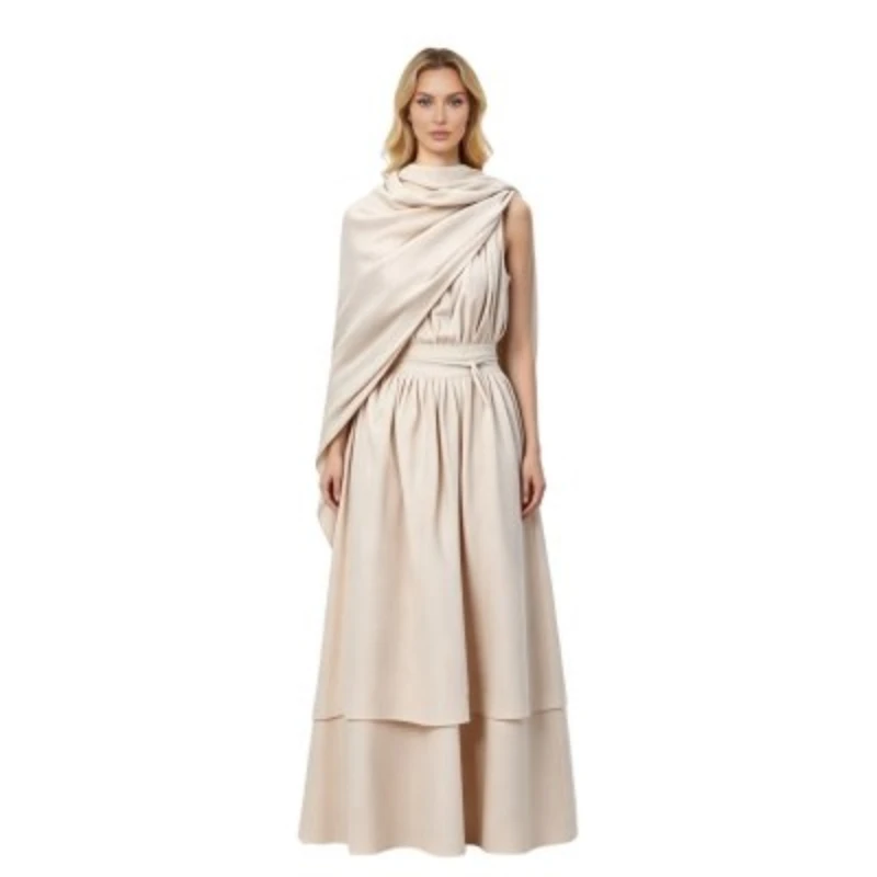 Movie The Odyssey Cosplay Costume Odyssey Athena Long Dress Halloween Party Costume Performance Clothes for Adults view 2