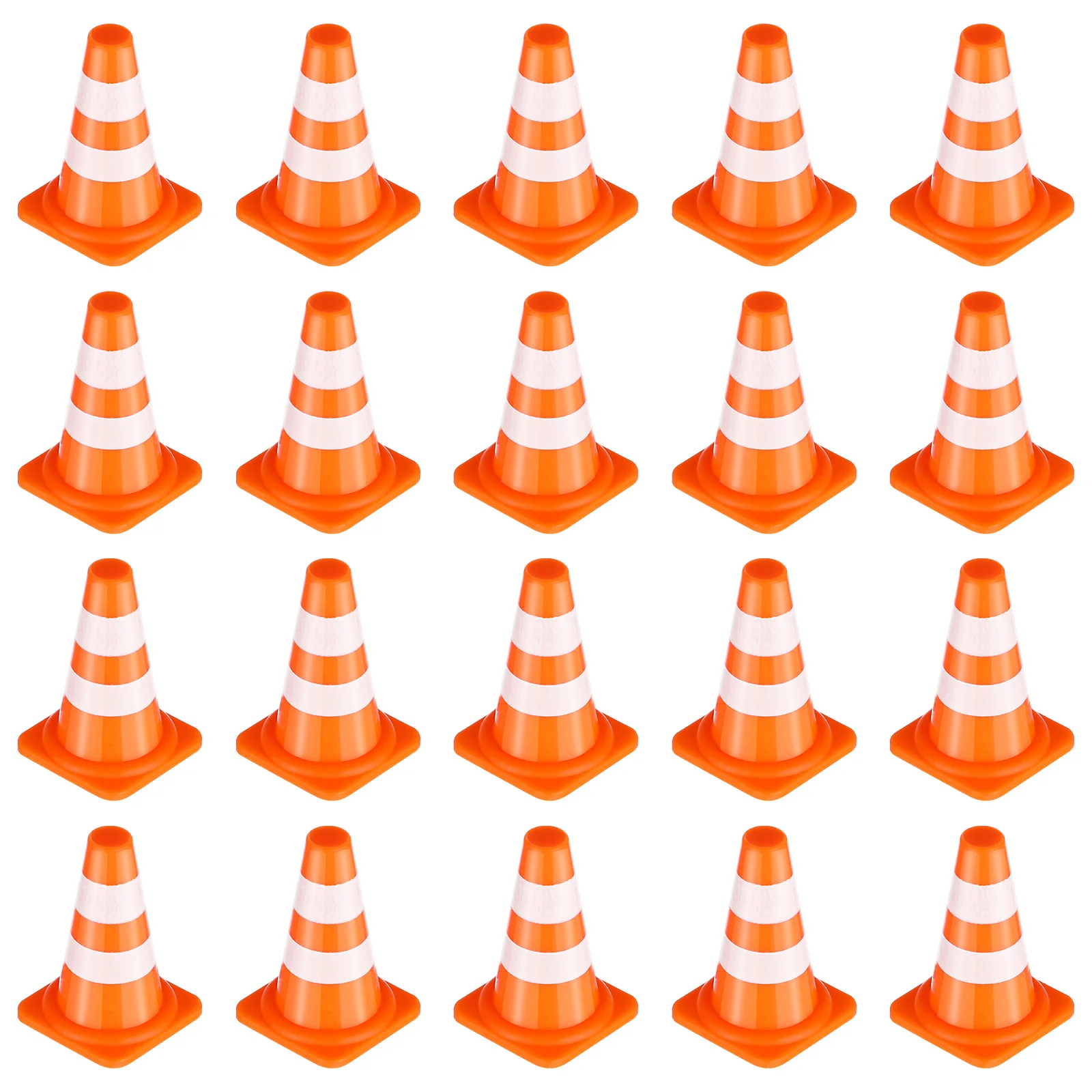 50 Pcs Traffic Cognitive Toys Roadblocks Miniature Sign Signs Cars Models Cones