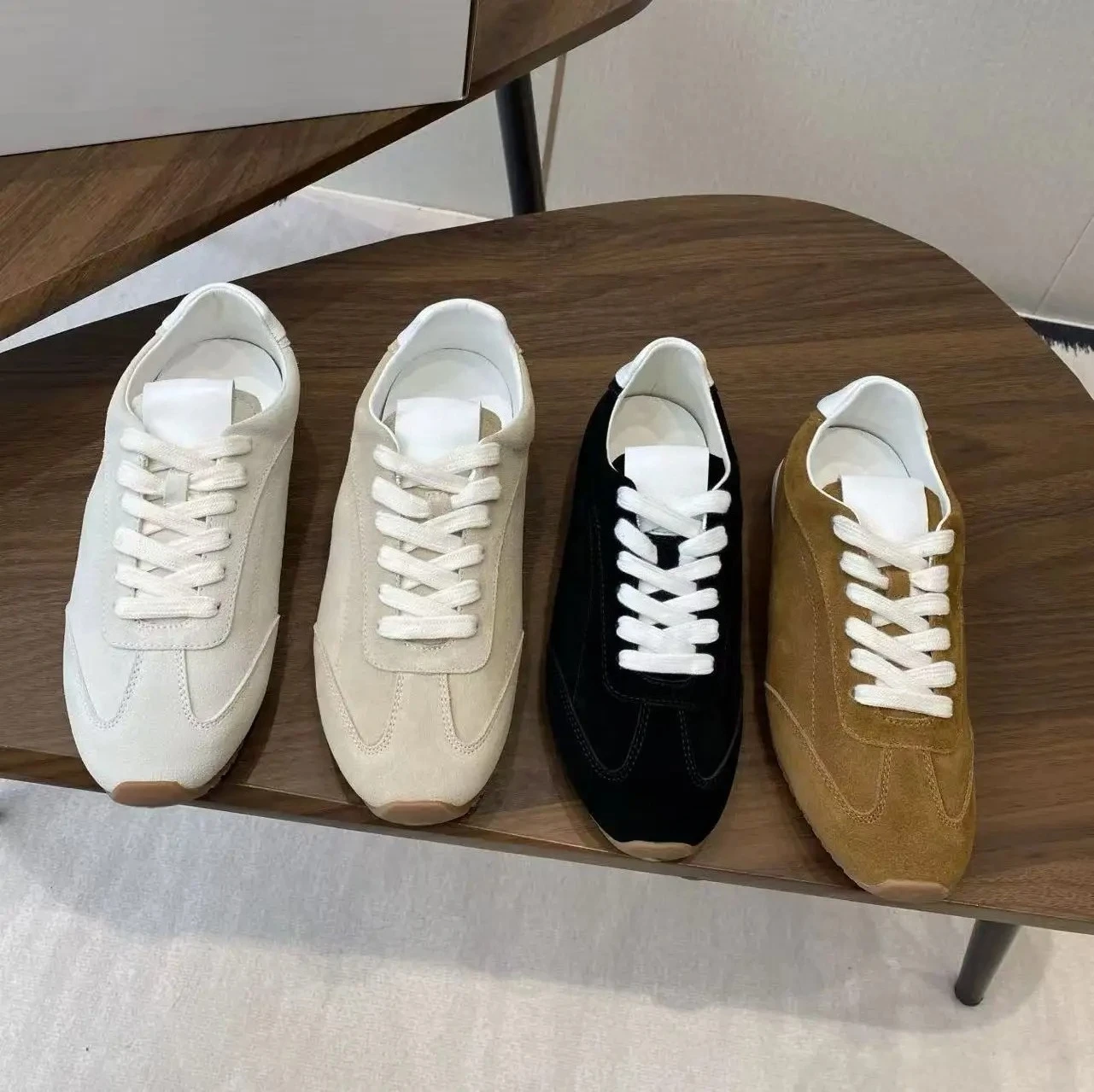 

2025 Designer New Dexun Shoes Couple Leather Lace-up Women's Shoes Casual Shoes Comfortable and Versatile Sports Shoes