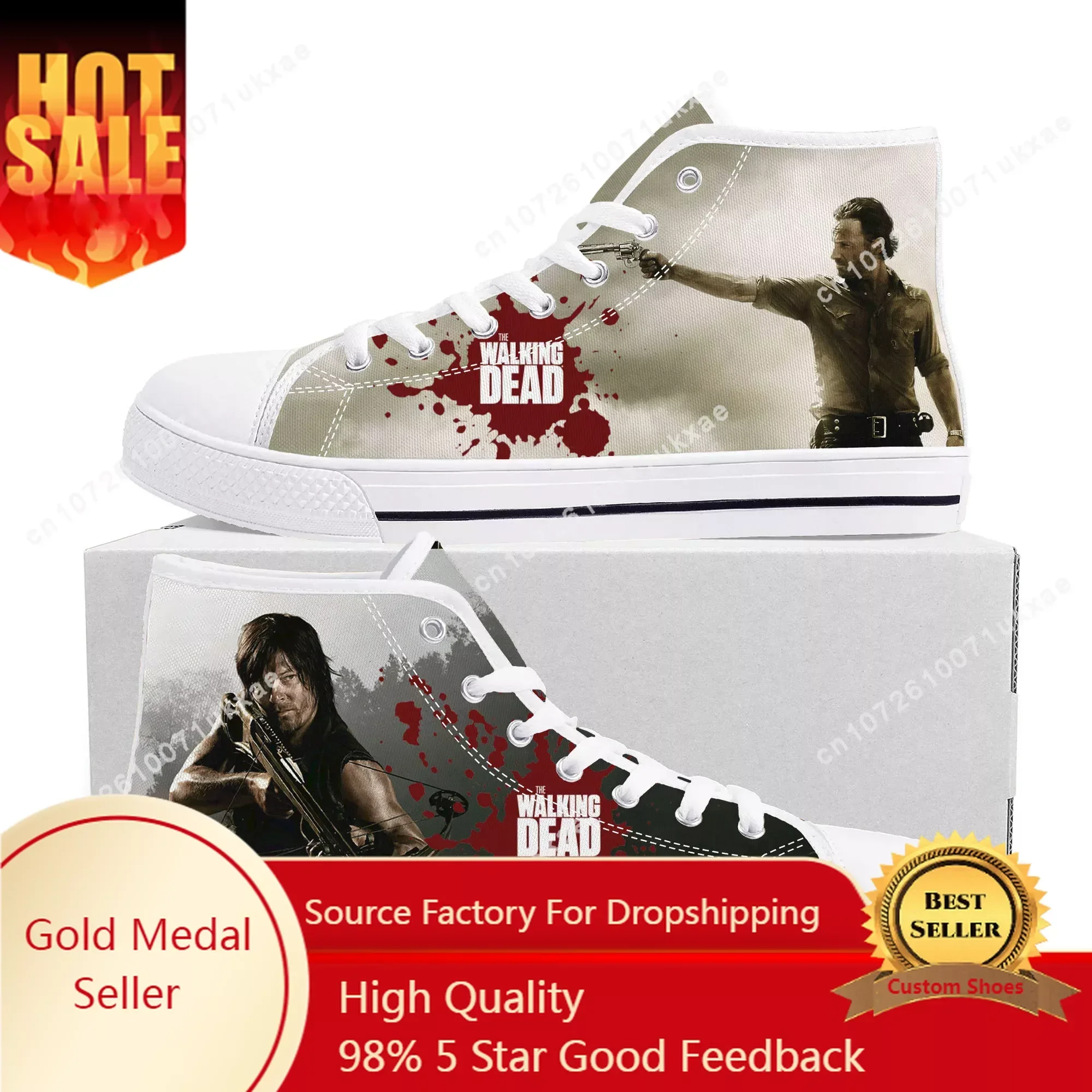 the-walking-dead-horror-high-top-sneakers-mens-womens-teenager-canvas-high-quality-sneaker-casual-custom-shoes-customize-shoe