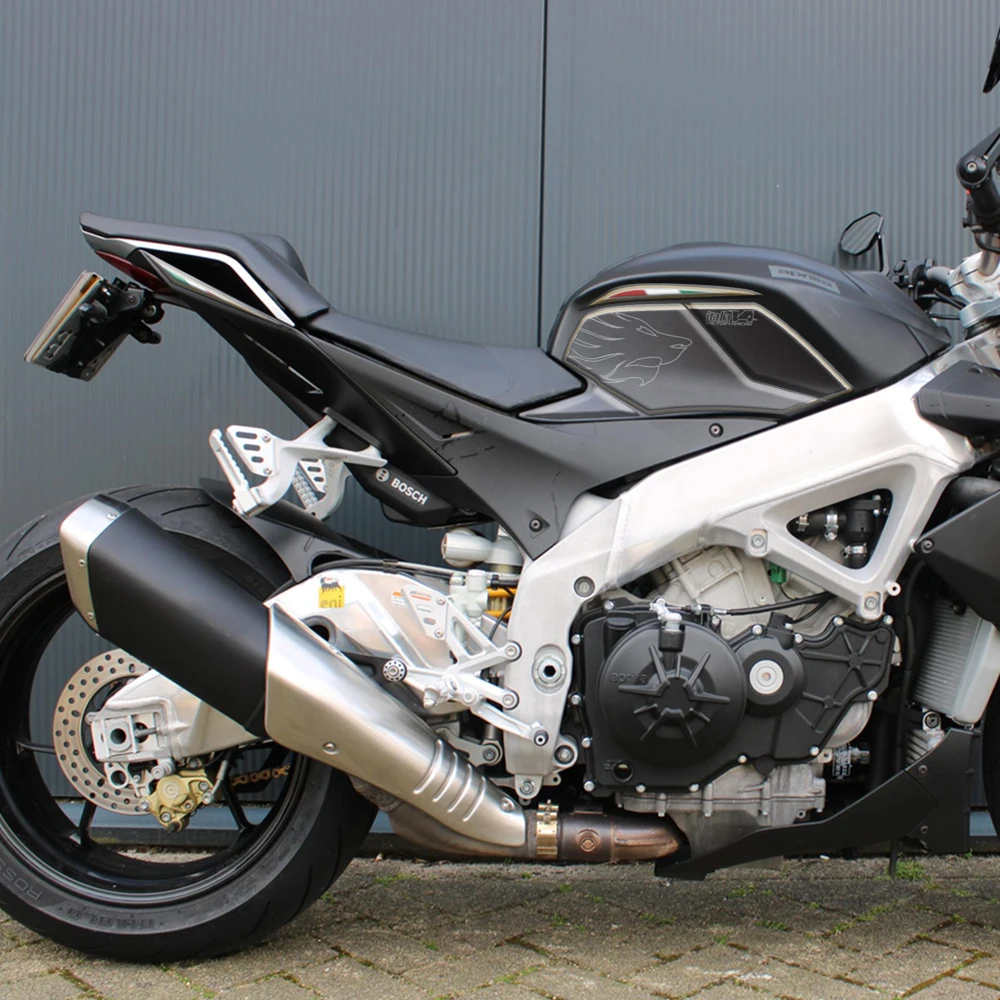 لأبريليا تونو V4 تونو 1000 V4R 2011 2012 2013 2014 دراجة نارية ثلاثية الأبعاد هلام الركبة خزان الغاز الطلاء حماية عدة ملصق لاصق لامع ورائع #4