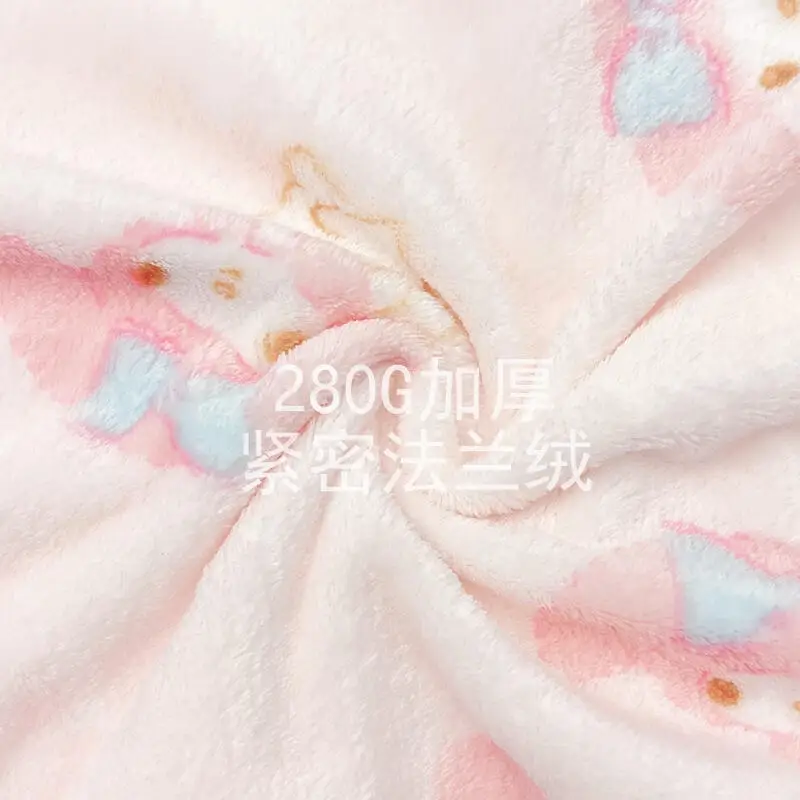 My Melody, милый плюшевый пушистый пижамный костюм из 2 предметов, женский новый зимний теплый коралловый плюшевый утепленный верхняя одежда, домашний повседневный меховой комплект