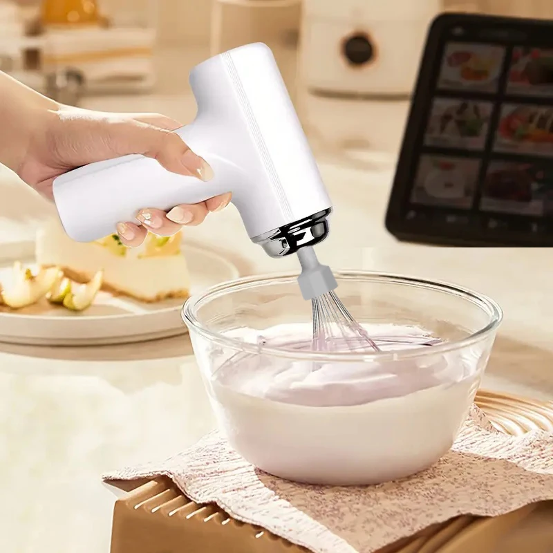 Batidora eléctrica, máquina para espumar leche, mezclador de crema, batidora de huevos manual de 3 velocidades, máquina para hacer espuma, herramienta de mezcla para cocina