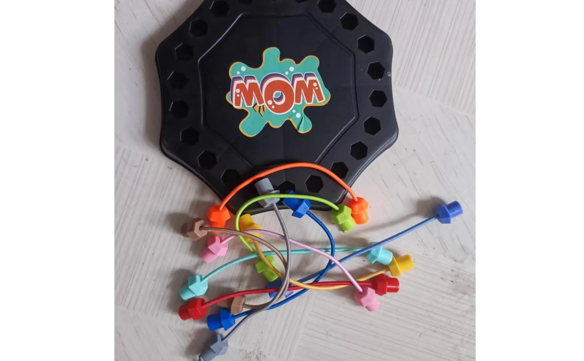 Rope Untangling Game Sturdy Elastic Cords String Untangling Test String Brain Teaser Board Interactive Play for Classroom, Party