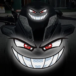 1PC Reflective Demon Eyes Motorcycle Stickers Night Warrning Waterproof for Motorbike Fuel Tank Helemt Fairing Vinyl Decals