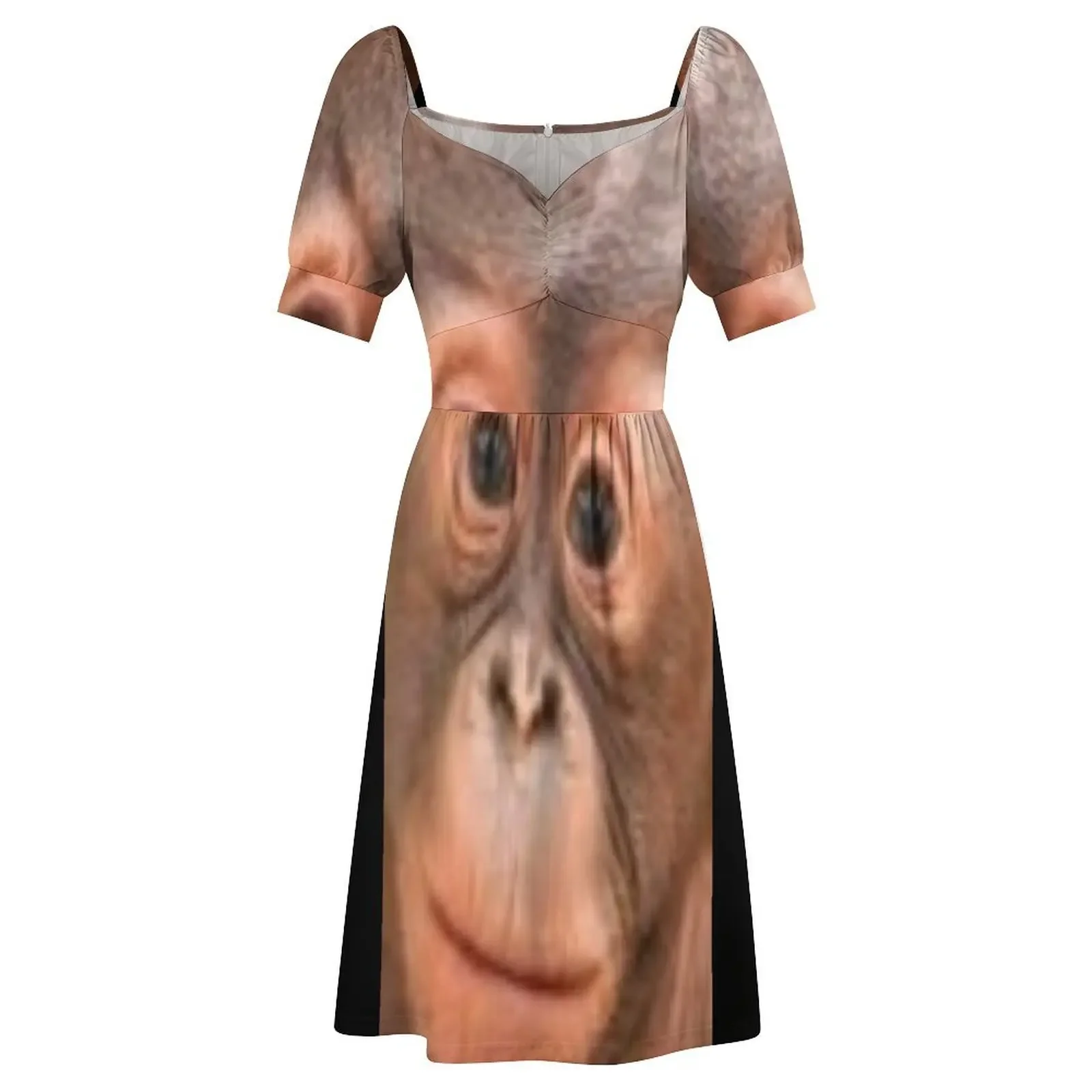 Macaco bonito vestido de manga curta mulher roupas vestidos de luxo vestido de baile de luxo mulher vestido de noite