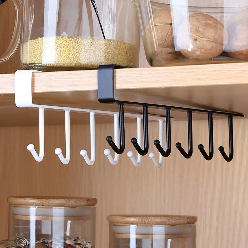 

Stainless Steel Kitchen Tableware Storage Hook Household Punch-free Soup Spoon Rack for Multi-scene Kitchen Storage Tools