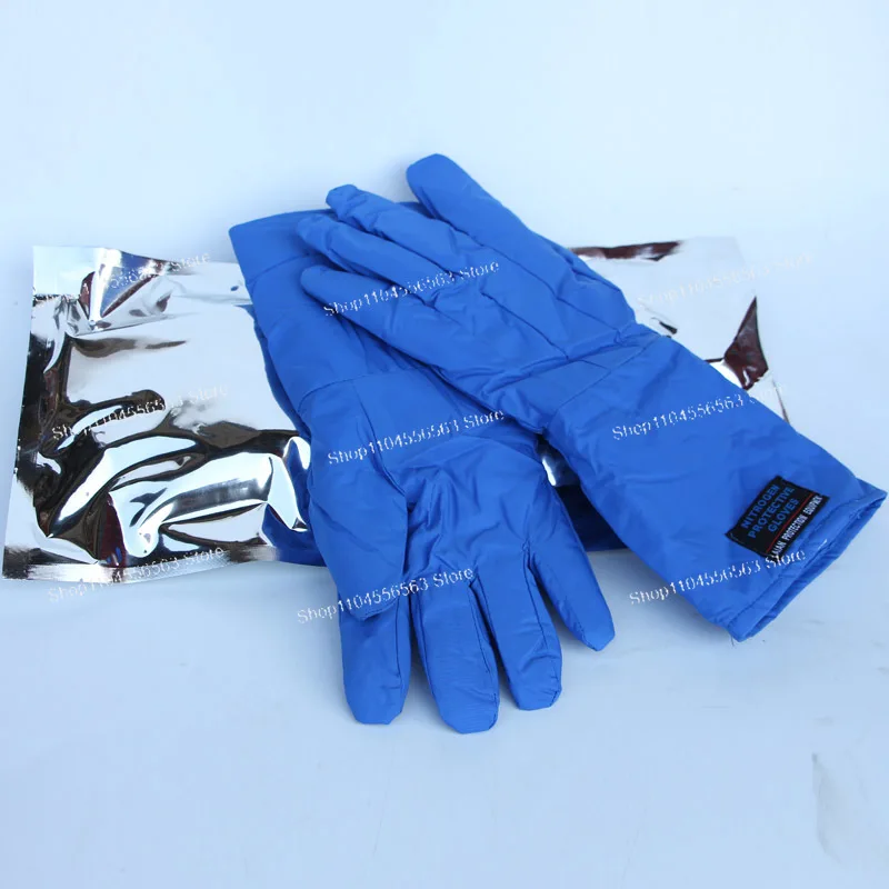 

​​-250°C Cryogenic Safety Gloves, Liquid Nitrogen Protection Waterproof Frostbite-Resistant Industrial Freezing Gloves​​