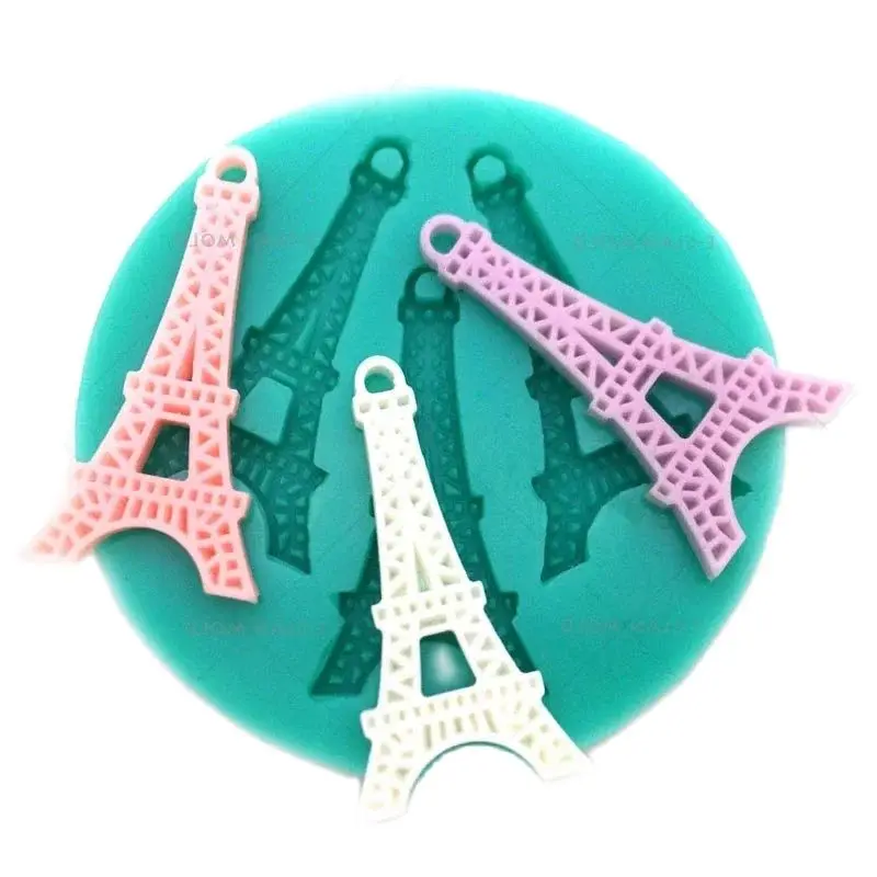 France Paris Tower Epoxy Mold Fondant Cake Decorating Tools Architecture Silicone Molds Chocolate Sugar Baking Gypsum Ornament