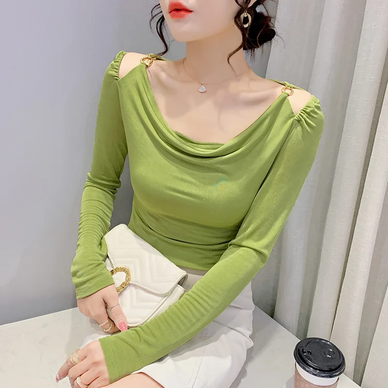 Primavera/Autunno Nuovo Arrivo Top da ballo latino e da sala per le donne T-shirt a maniche lunghe slim fit per la pratica e le prestazioni della danza